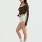 BABY TOP long-sleeve | chestnut