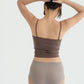 PADDED TANK TOP chocolate