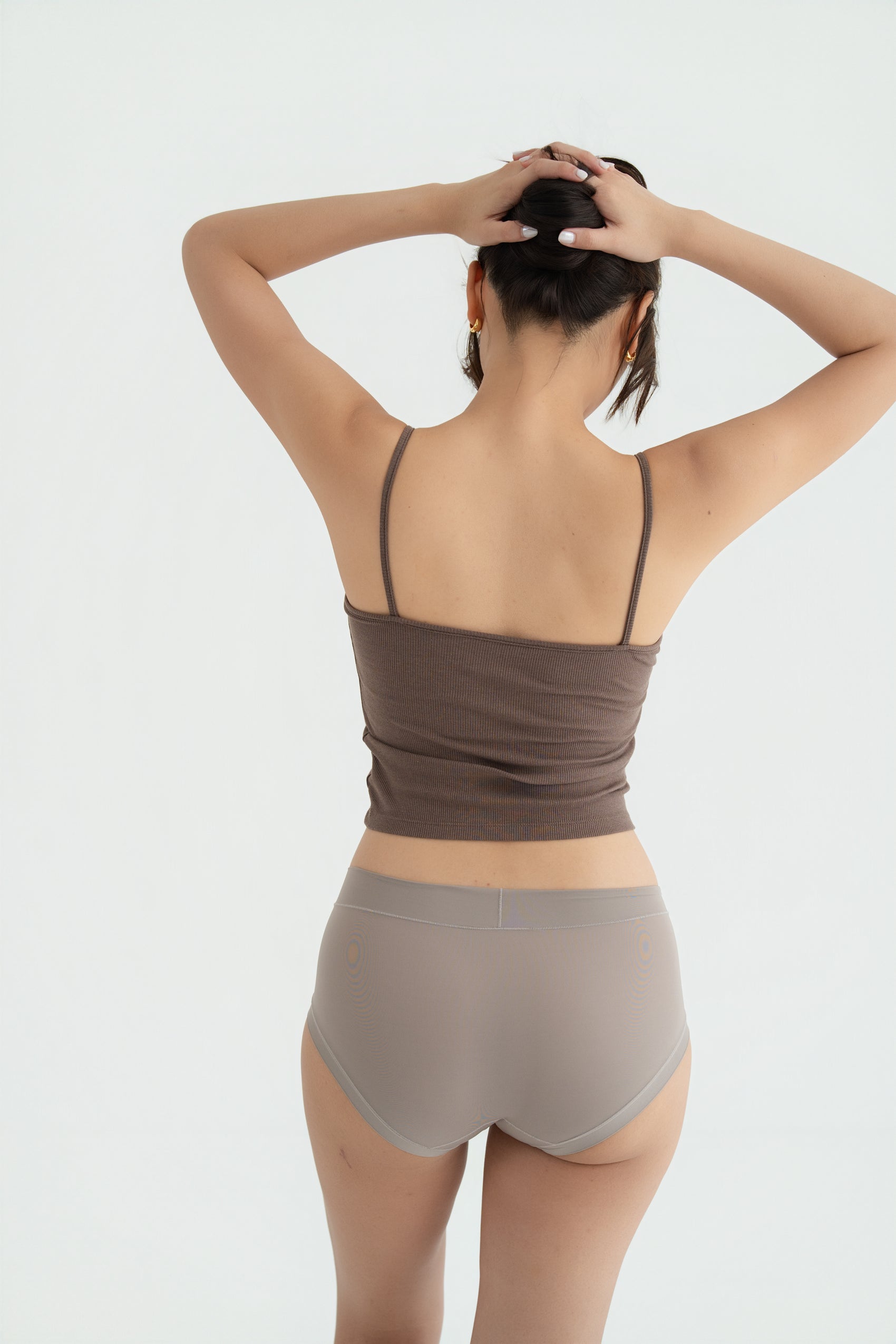 PADDED TANK TOP chocolate