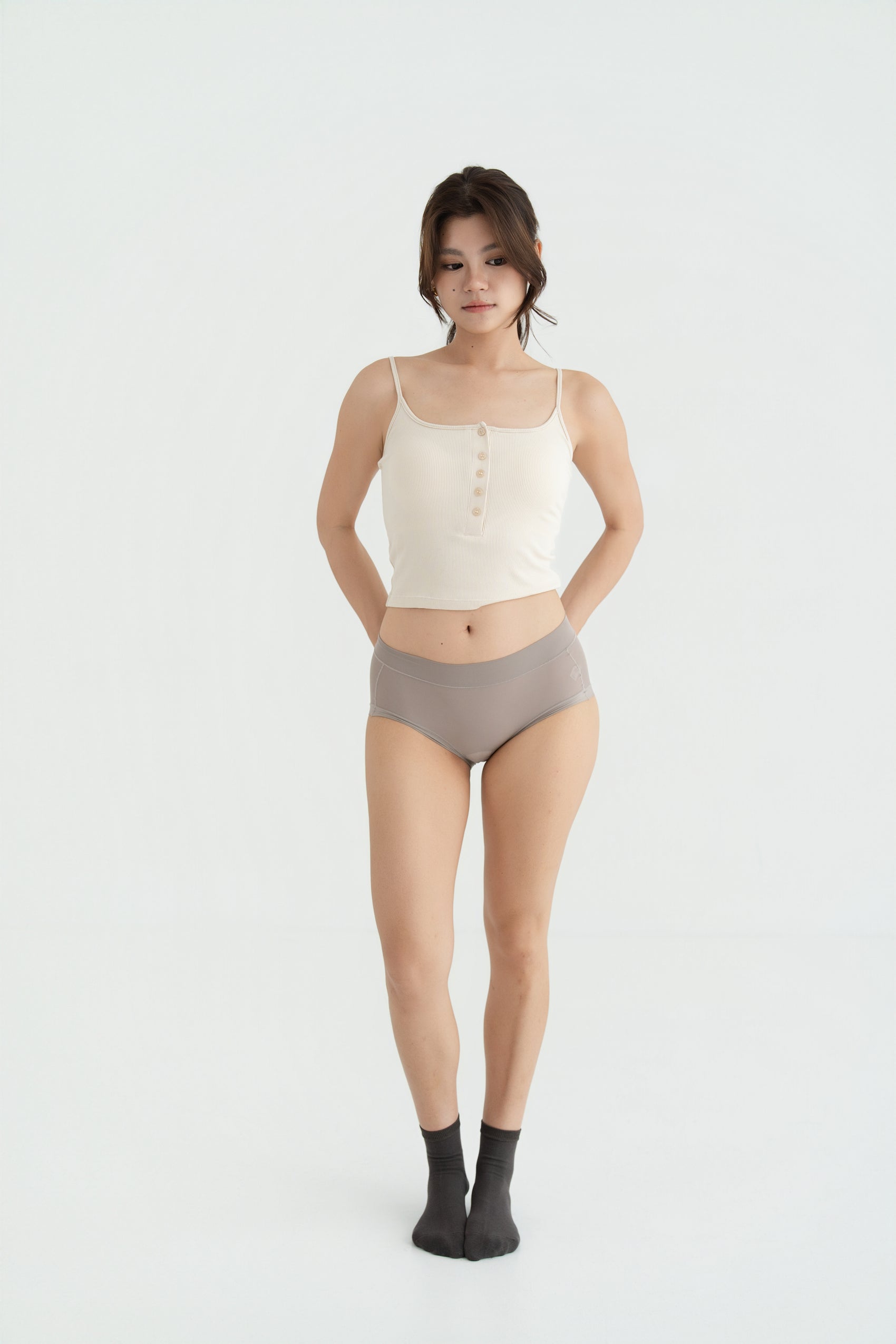 PADDED TANK TOP milk