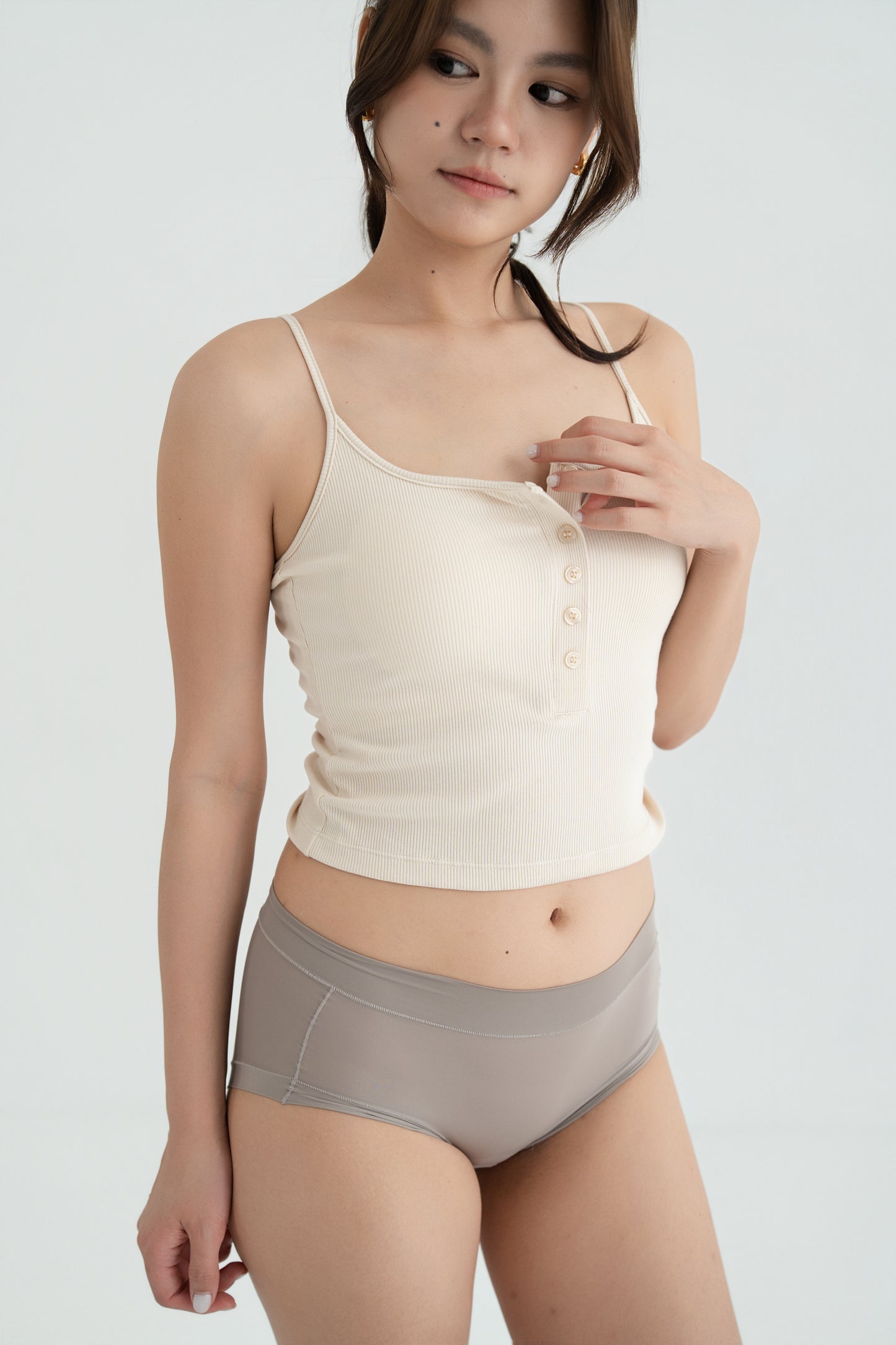 PADDED TANK TOP milk