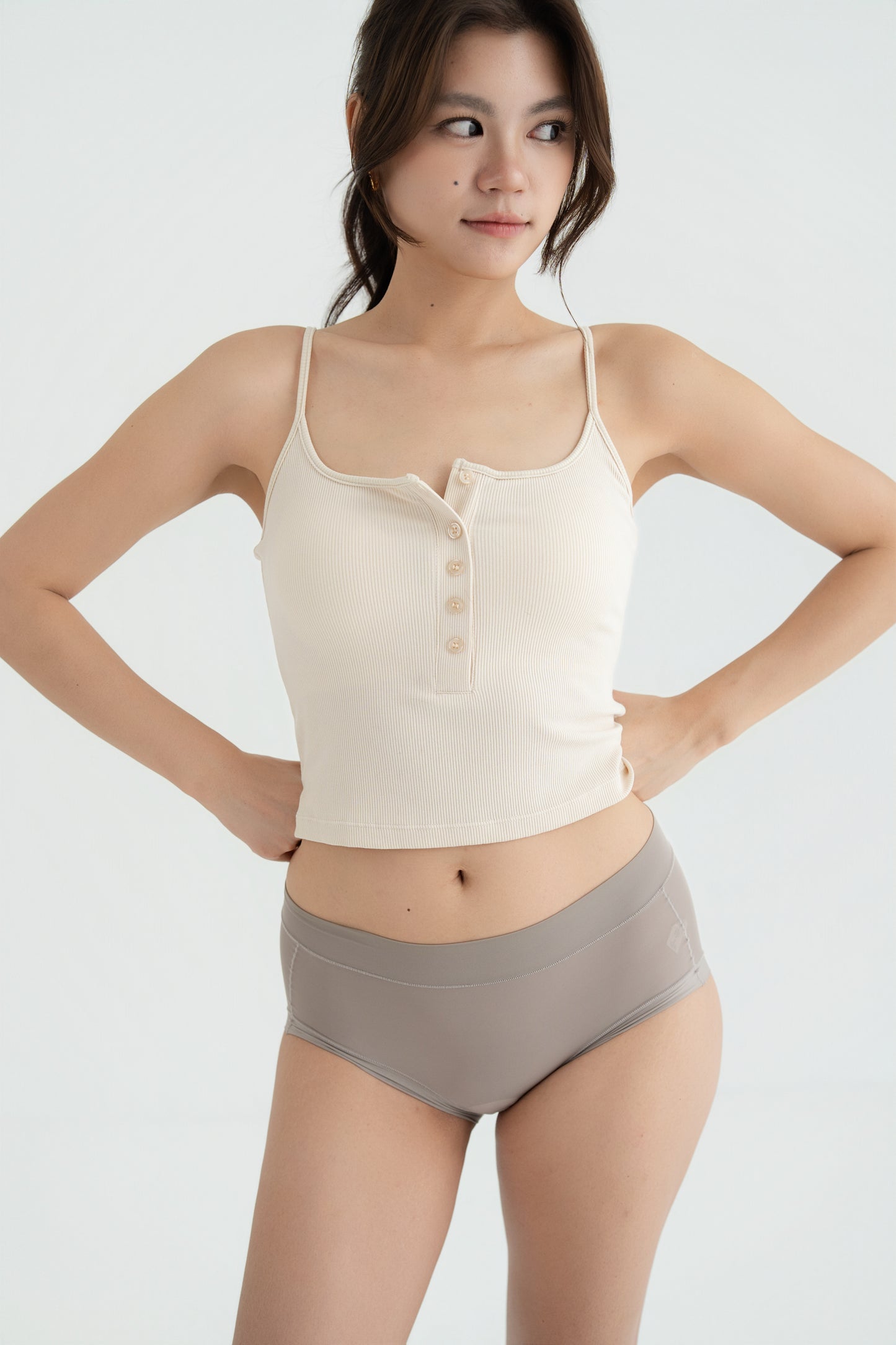 PADDED TANK TOP milk