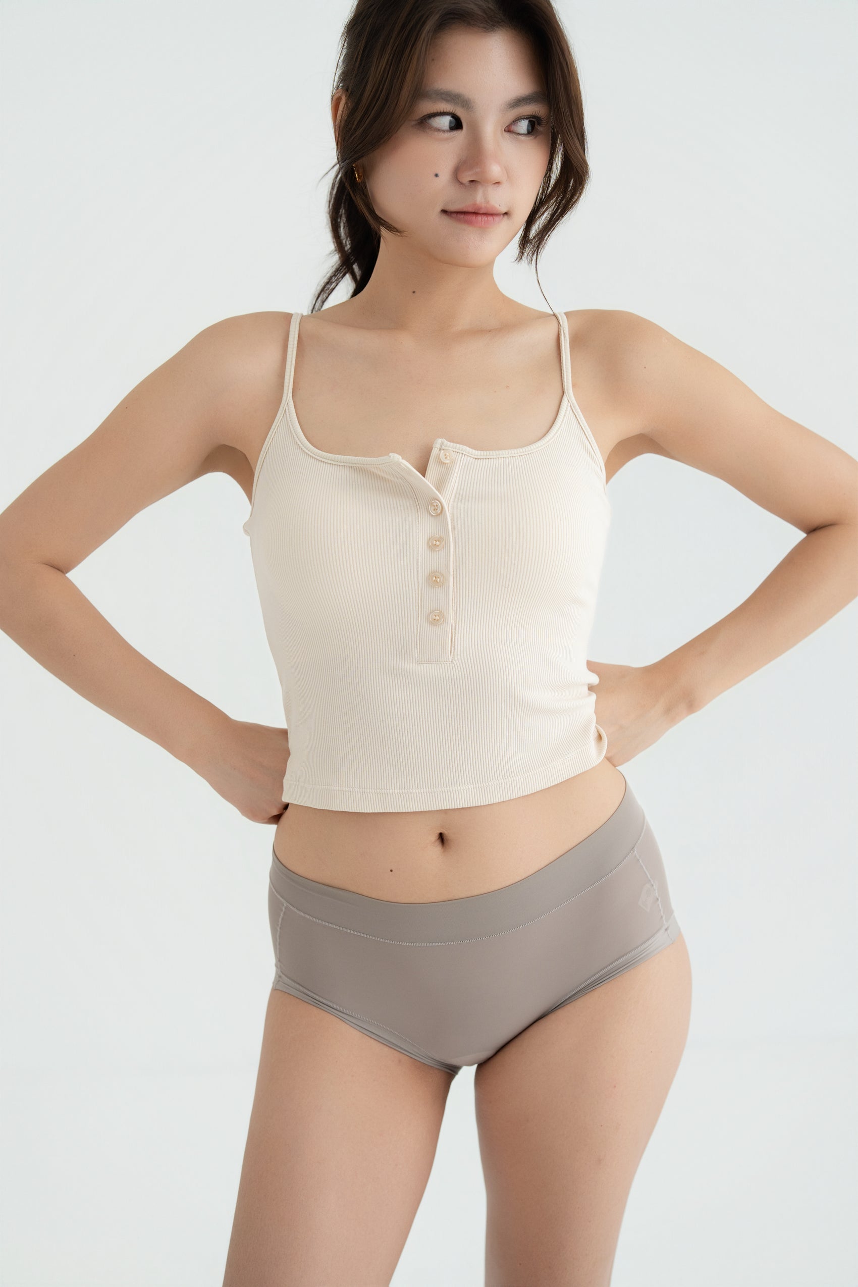 PADDED TANK TOP milk