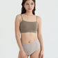 SMOOTHIE SEAMLESS BRA TOP ash green (cropped)