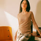 BABY TOP short-sleeve | coffee