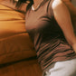 BABY TOP short-sleeve | chestnut