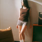 BABY TOP short-sleeve | chestnut