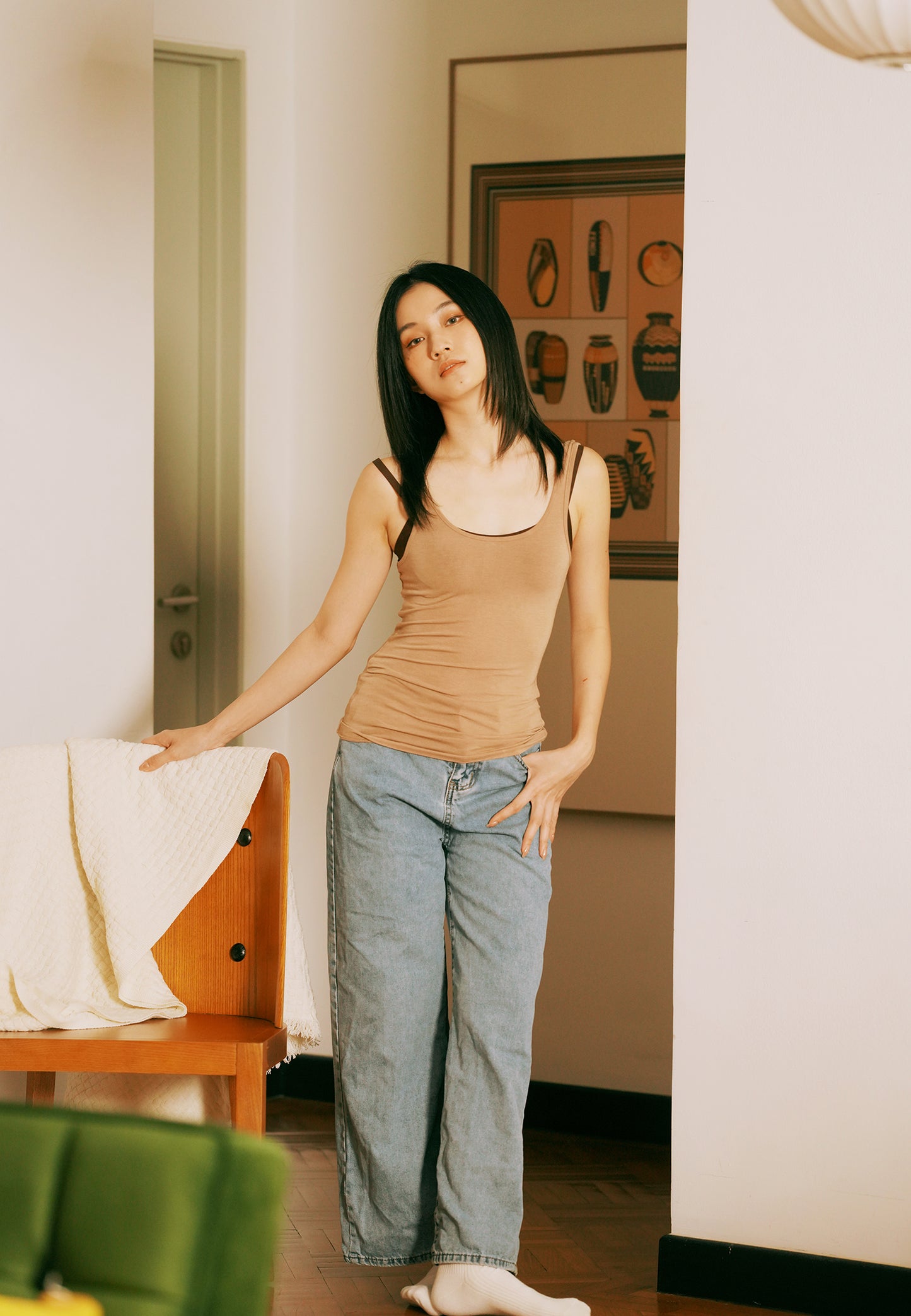 BABY TOP tank | coffee