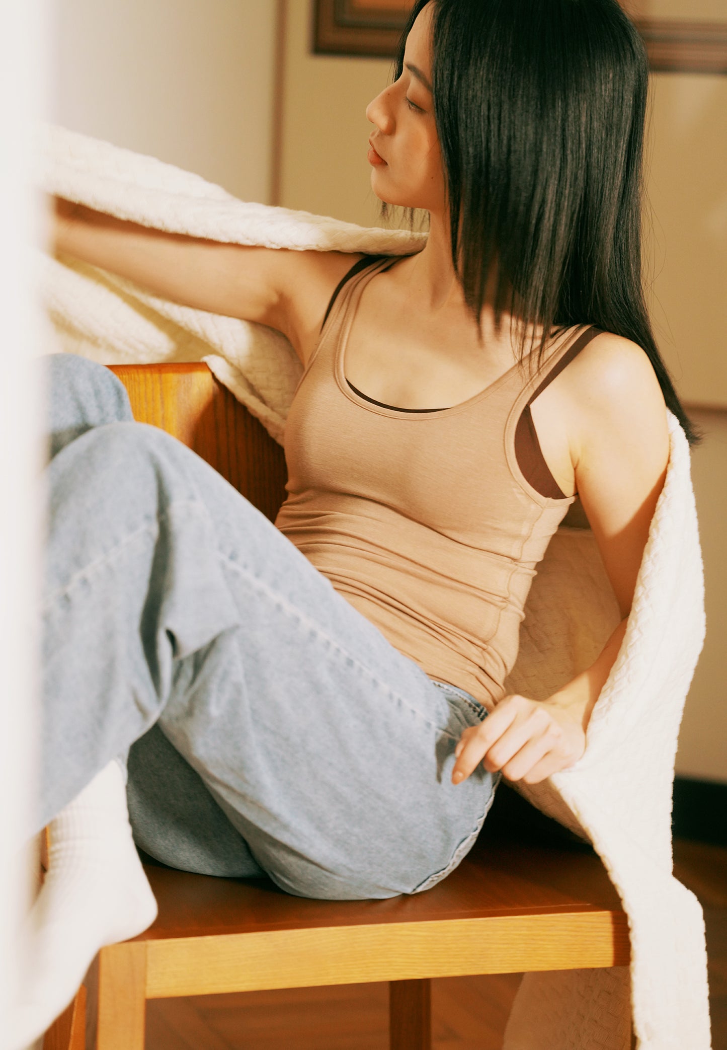 BABY TOP tank | coffee