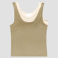WES x SO | Two Piece Tank Bra Top (Khaki / Cream)