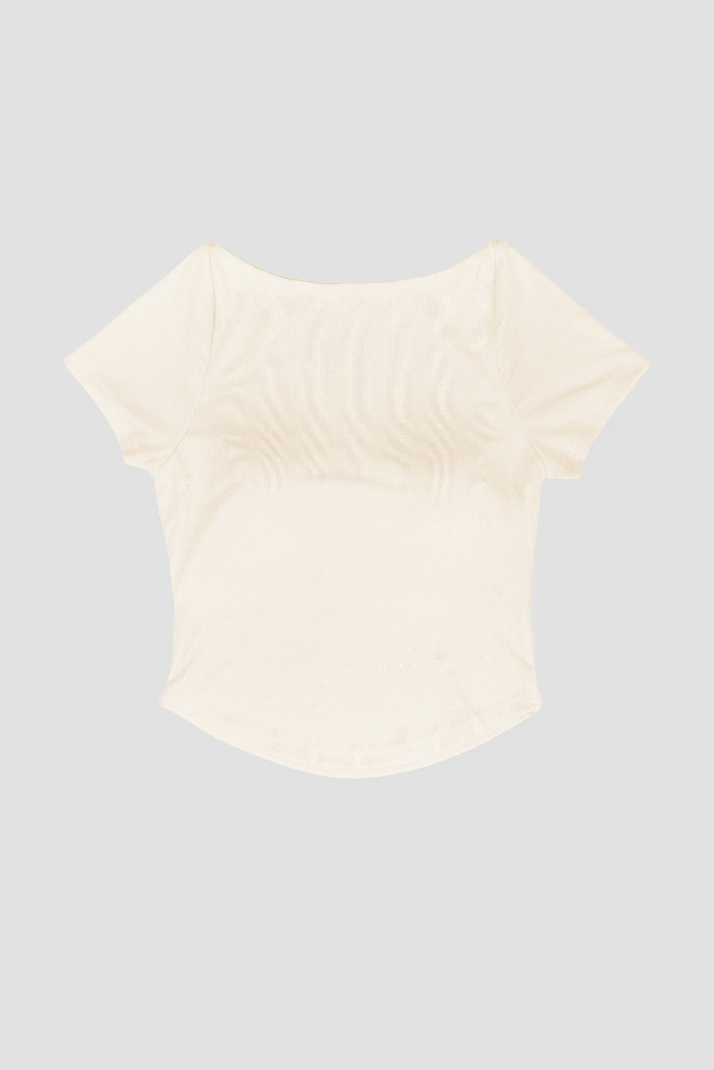 WES x SO | Baby Tee Bra Top (Cream)