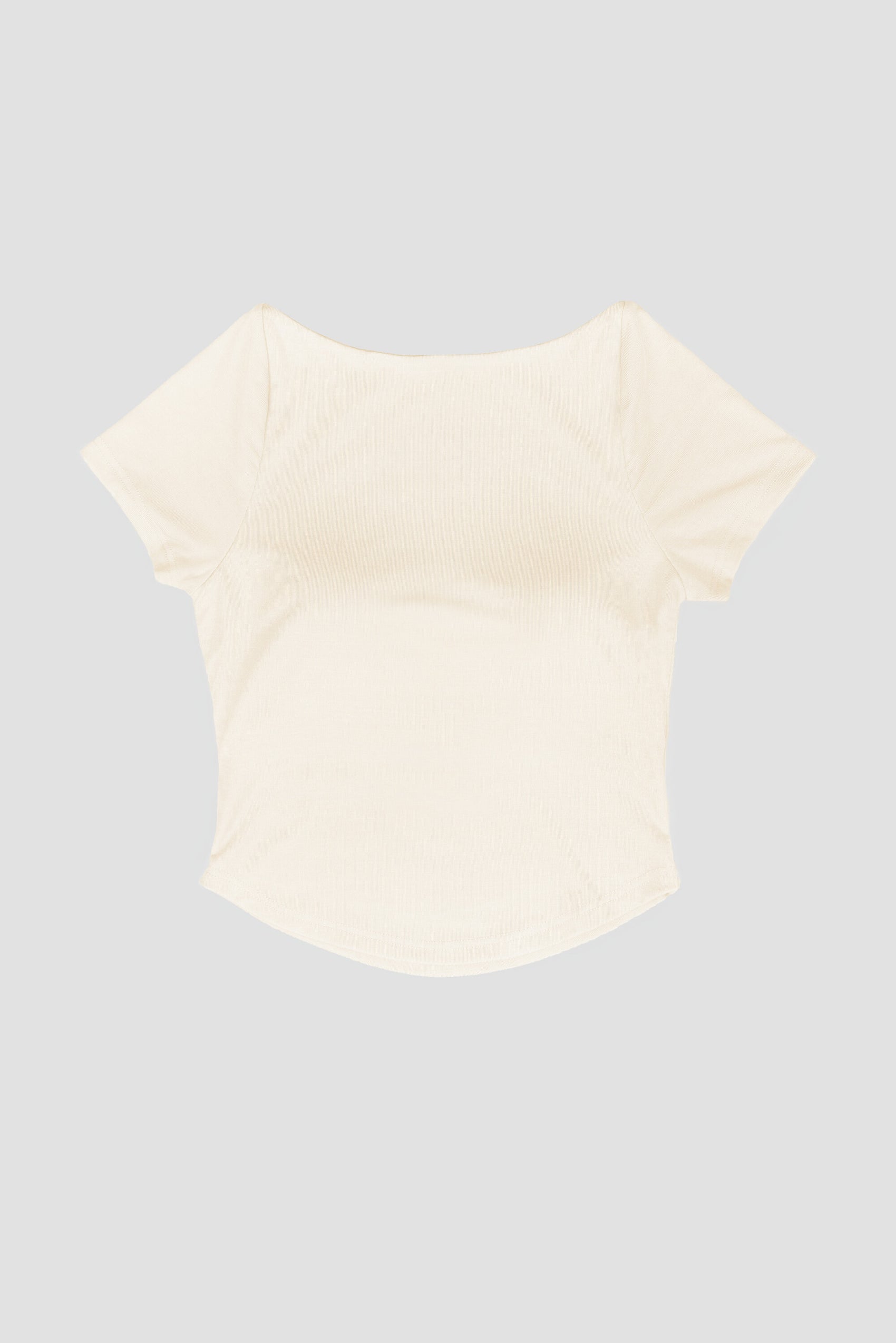 WES x SO | Baby Tee Bra Top (Cream)