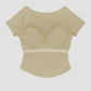 WES x SO | Baby Tee Bra Top (Cream)