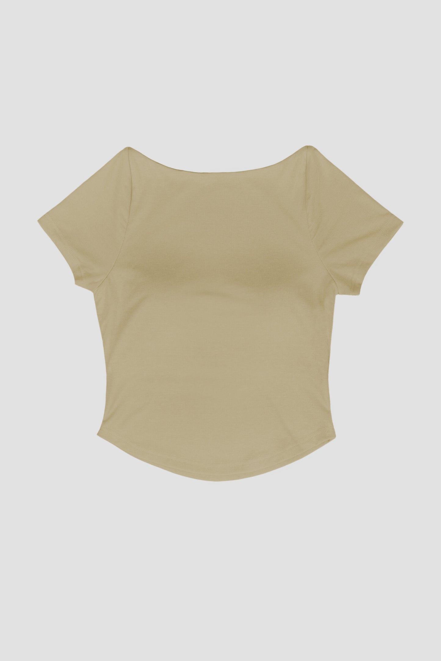 WES x SO | Baby Tee Bra Top (Khaki)