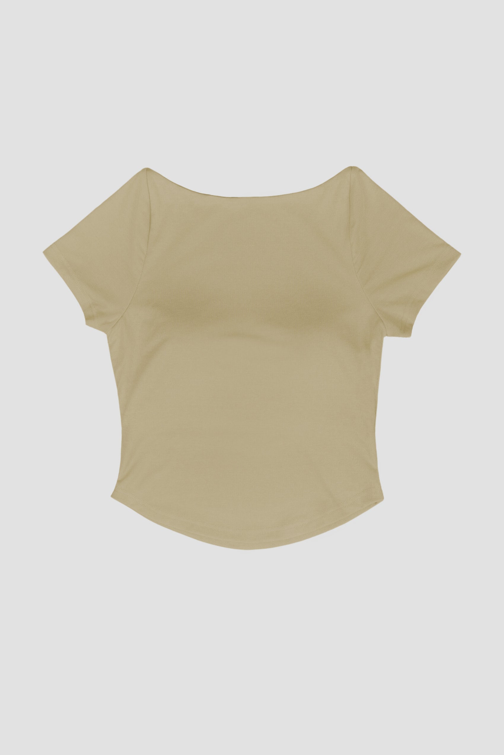 WES x SO | Baby Tee Bra Top (Khaki)
