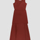 WES x SO | Waist Tie Tank Bra Dress (Rust)