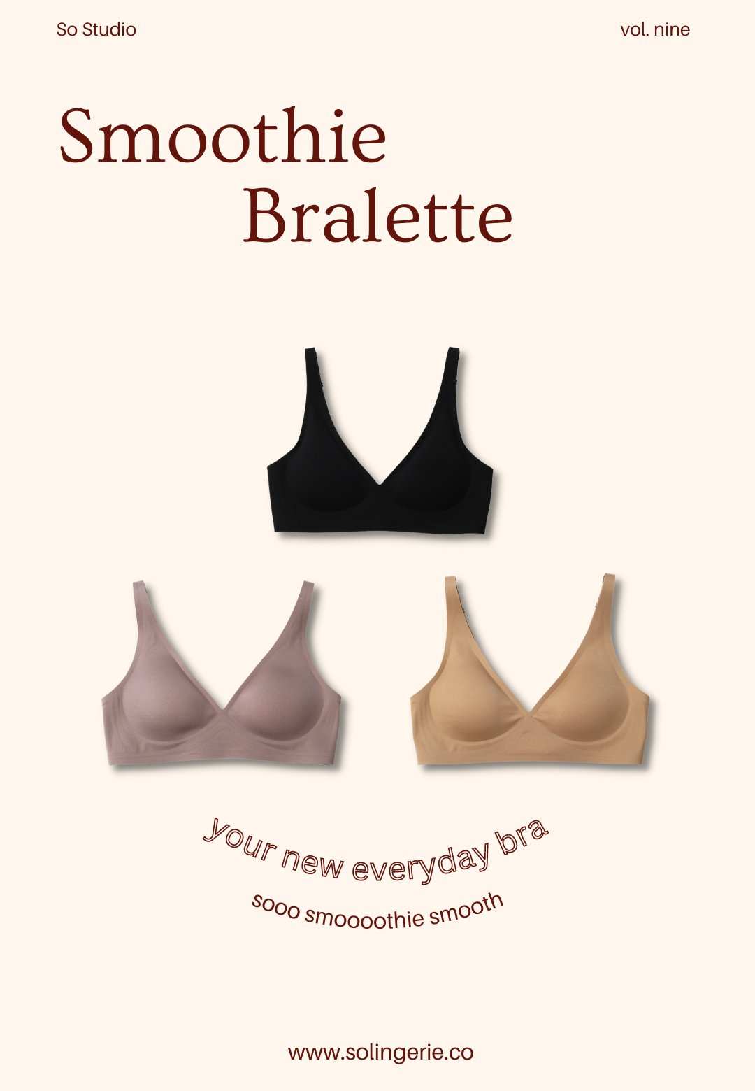 SMOOTHIE BRA ash brown (defected)