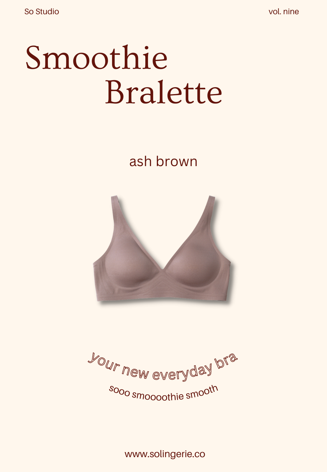SMOOTHIE BRA ash brown (defected)